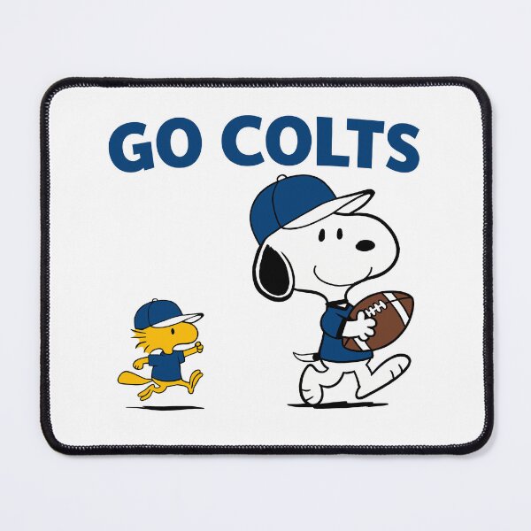 Item preview, Snoopy & Woodstock Indianapolis Colts Football Retro F625 designed and sold by GLUVY-THEME.