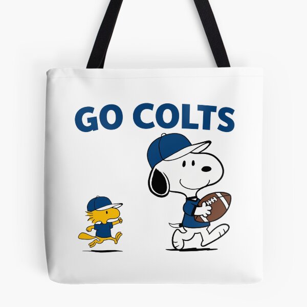Item preview, Snoopy & Woodstock Indianapolis Colts Football Retro F625 designed and sold by GLUVY-THEME.