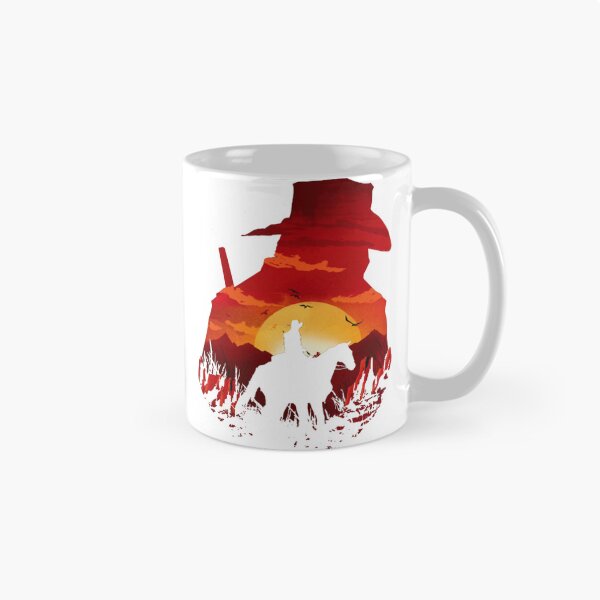 Item preview, Red Dead Redemption Cowboy Silhouette Sunset Horizon designed and sold by SharonGristgvf.