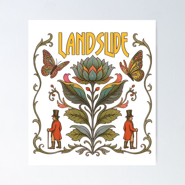 Item preview, Landslide Fleetwood Mac Botanical Boho Rock designed and sold by ChristiPeta.