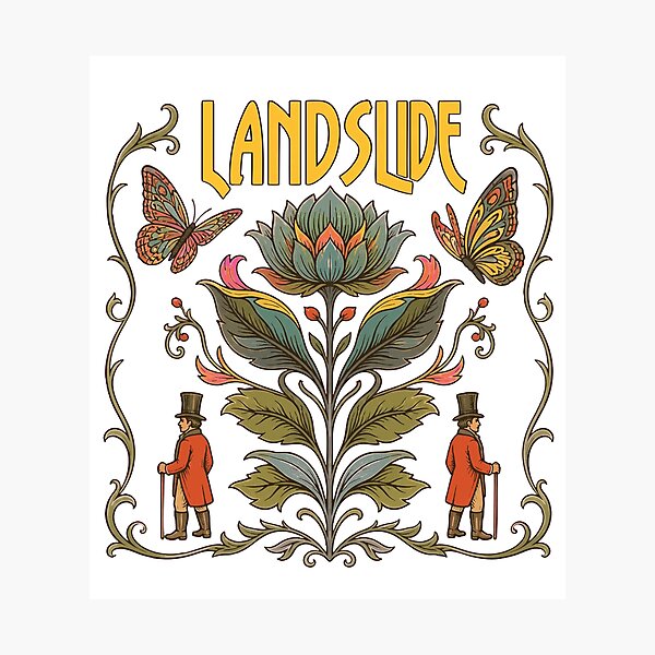 Item preview, Landslide Fleetwood Mac Botanical Boho Rock designed and sold by ChristiPeta.