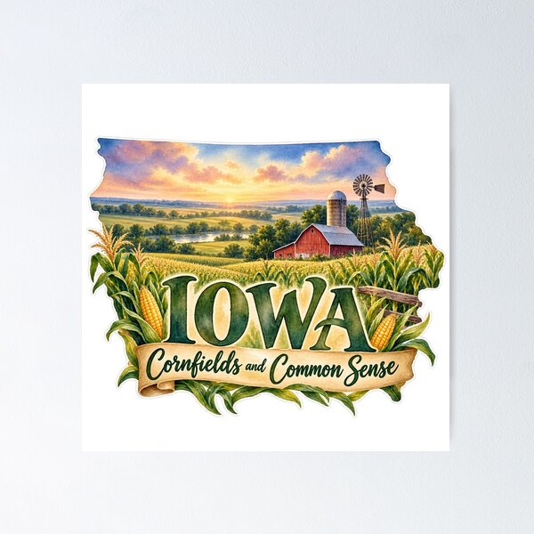 Item preview, Iowa Cornfields and Common Sense designed and sold by Whimspired By Paxx.