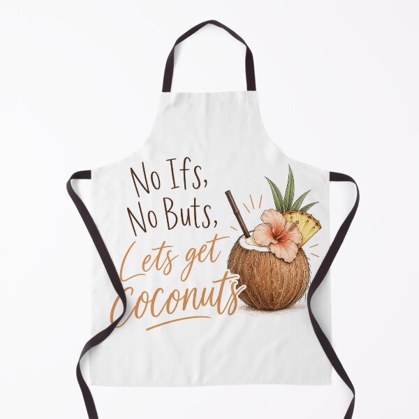 Item preview, No Ifs, No Buts, Let's Get Coconuts — Tropical Cocktail Print, Tropic of Tipsy designed and sold by IsleAmore.