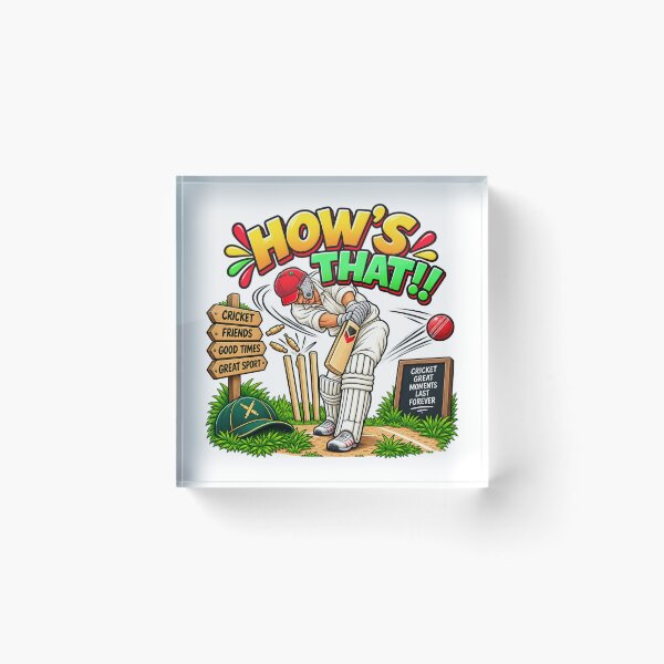 Item preview, Funny Cricket Gift – How’s That! Cricket Lover designed and sold by mygiftideas.