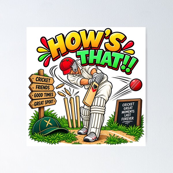 Item preview, Funny Cricket Gift – How’s That! Cricket Lover designed and sold by mygiftideas.