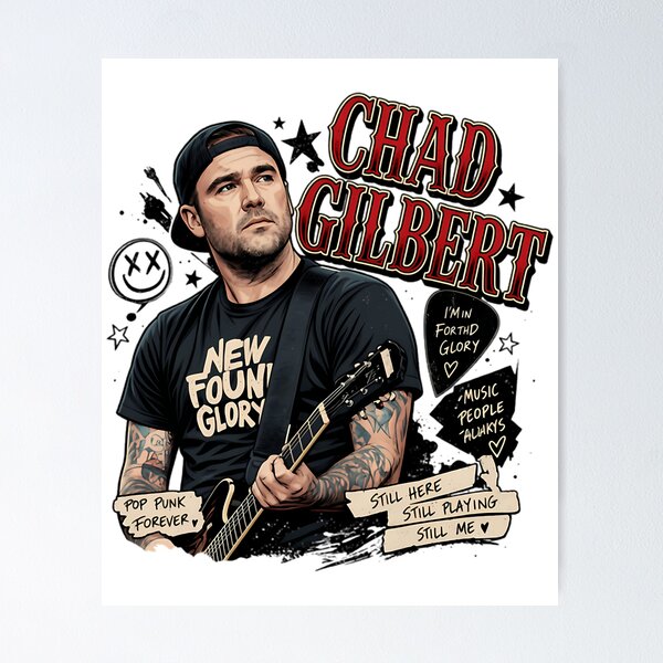 Item preview, Chad Gilbert Pop Punk Legend New Found Glory Tribute designed and sold by lyle-salter.