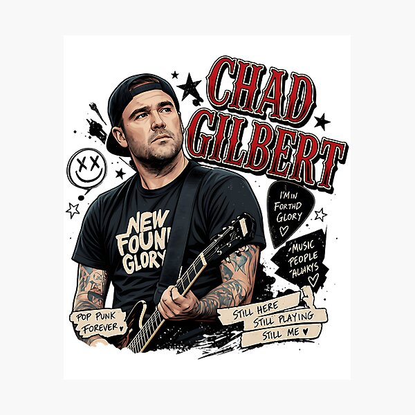 Item preview, Chad Gilbert Pop Punk Legend New Found Glory Tribute designed and sold by lyle-salter.
