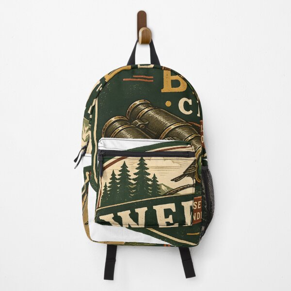 Item preview, Weekend Bird Club – Vintage Birdwatching Binoculars Badge designed and sold by Apex Designs.