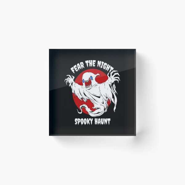 Item preview, Fear The Night Spooky Haunt Ghost Red Moon designed and sold by Custom Crest.