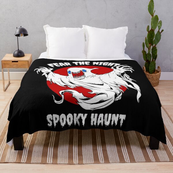 Item preview, Fear The Night Spooky Haunt Ghost Red Moon designed and sold by Custom Crest.