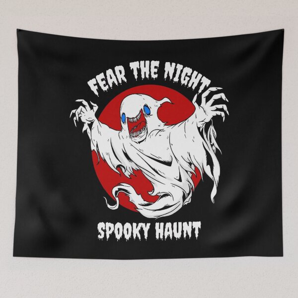 Item preview, Fear The Night Spooky Haunt Ghost Red Moon designed and sold by Custom Crest.