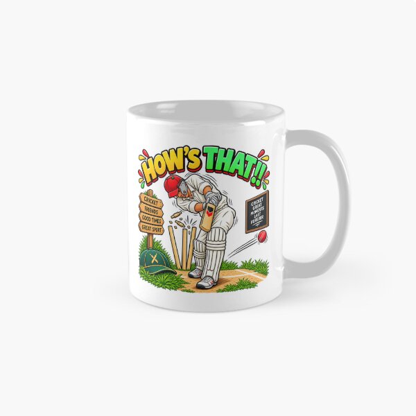 Item preview, Funny Cricket Gift – How’s That! Match Day designed and sold by mygiftideas.