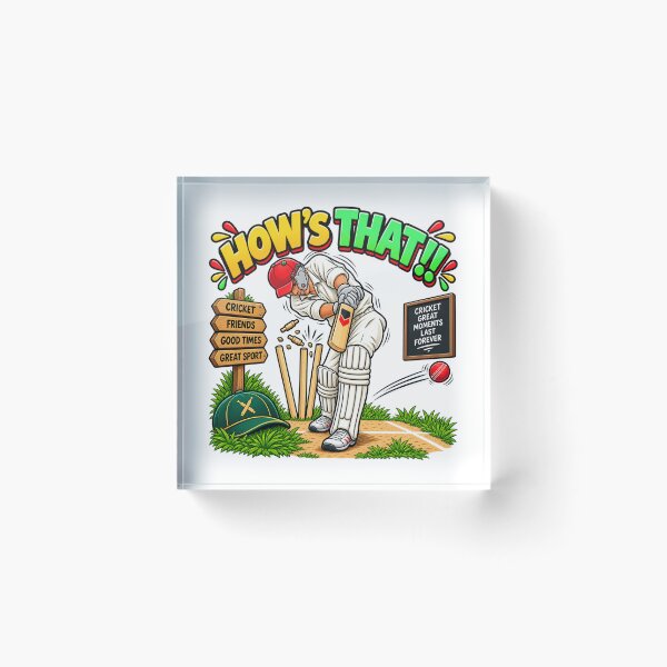Item preview, Funny Cricket Gift – How’s That! Match Day designed and sold by mygiftideas.