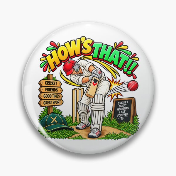 Item preview, Funny Cricket Gift – How’s That! Cricket Fan designed and sold by mygiftideas.