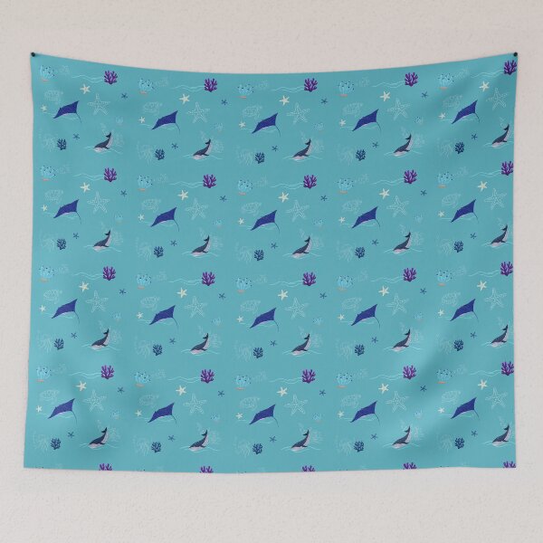 Item preview, Cute Ocean Animals Underwater Pattern designed and sold by Ceylo Art.