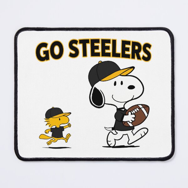 Item preview, Snoopy & Woodstock Pittsburgh Steelers Football Retro F628 designed and sold by GLUVY-THEME.
