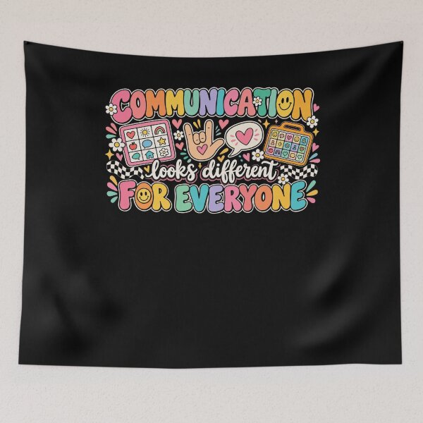 Item preview, Communication Looks Different For Everyone Neurodiversity Autism Advocate designed and sold by drawwiika+44.