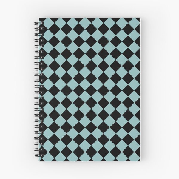 Item preview, Checker Diamond Pattern Blue Black designed and sold by ArtbyDebbieC.