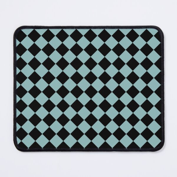 Item preview, Checker Diamond Pattern Blue Black designed and sold by ArtbyDebbieC.