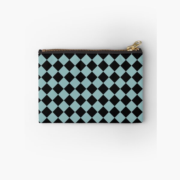 Item preview, Checker Diamond Pattern Blue Black designed and sold by ArtbyDebbieC.