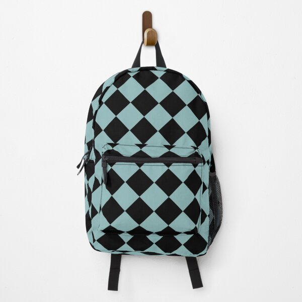 Item preview, Checker Diamond Pattern Blue Black designed and sold by ArtbyDebbieC.