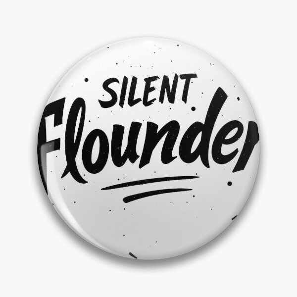 Item preview, SILENT FLOUNDER - Bold Black Ink Tattoo Flash Lettering designed and sold by Qubivibe.