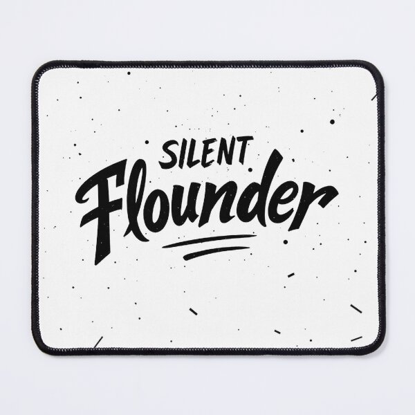 Item preview, SILENT FLOUNDER - Bold Black Ink Tattoo Flash Lettering designed and sold by Qubivibe.