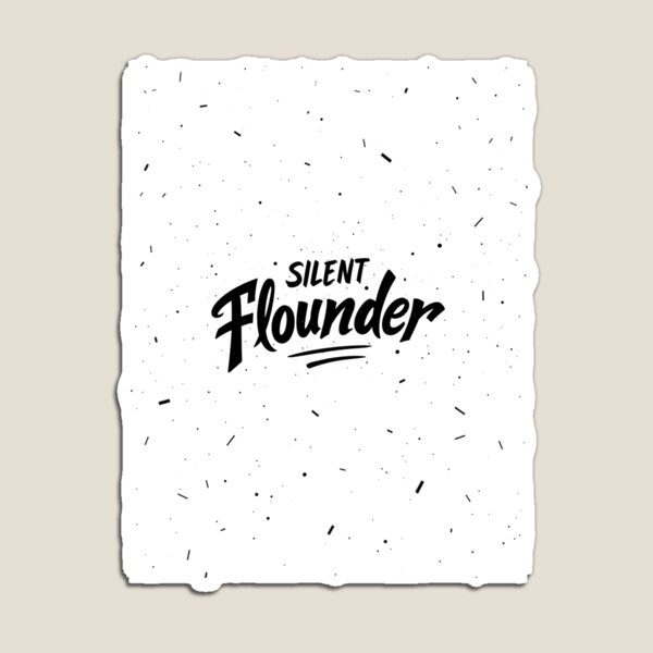 Item preview, SILENT FLOUNDER - Bold Black Ink Tattoo Flash Lettering designed and sold by Qubivibe.