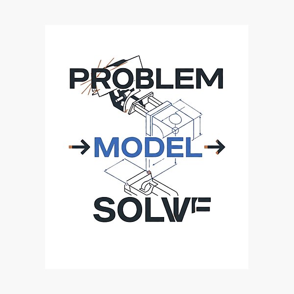 Item preview, Problem Model Solve Engineering Design designed and sold by Amr Darwish Graphic designer.