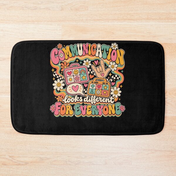 Item preview, Communication Looks Different For Everyone Neurodiversity Autism Awareness Inclusion designed and sold by drawwiika+44.