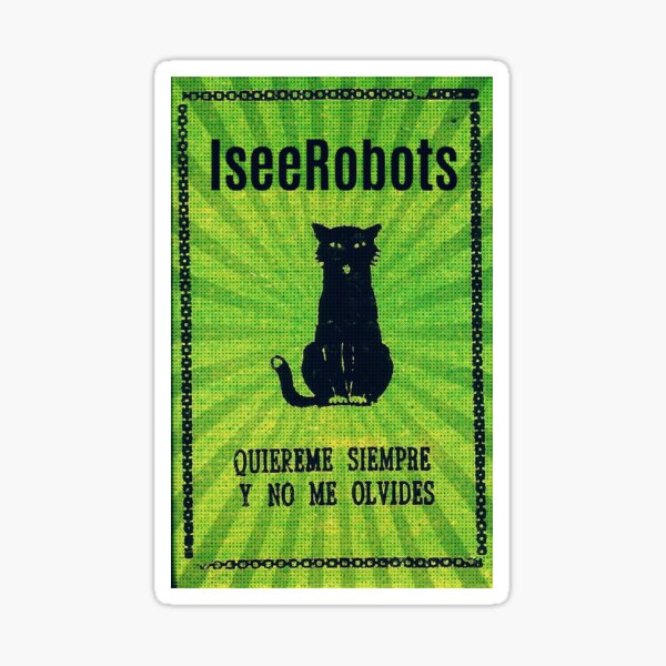 Green Haunted Soap Black Cat Sticker Sticker