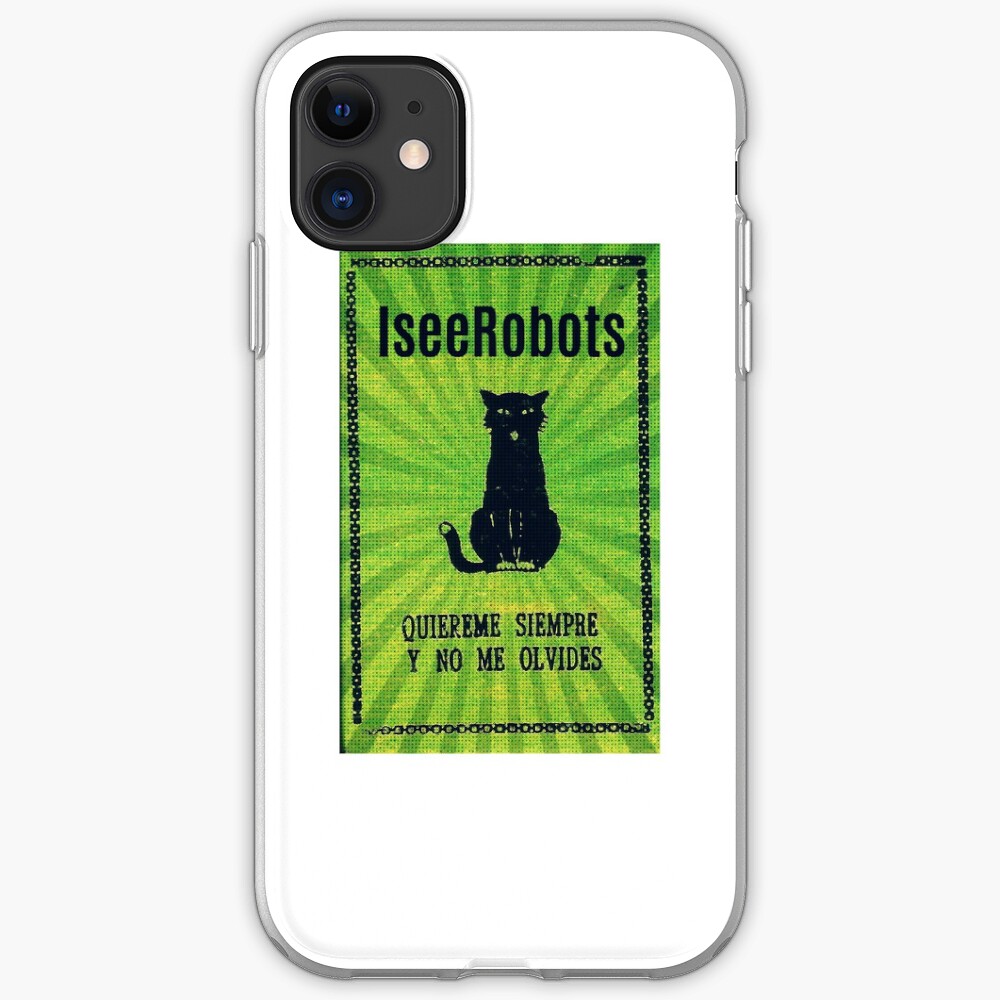Green Haunted Soap Black Cat Sticker iPhone Case & Cover