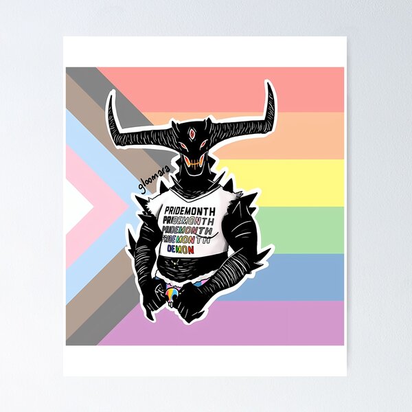 Item preview, Pride Demon Flag Background designed and sold by bourg-libbie.