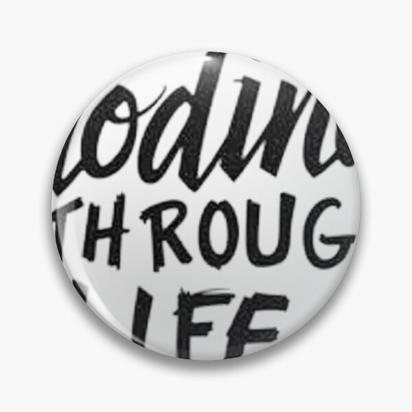 Item preview, Floating Through Life - Bold Black Ink Design designed and sold by Qubivibe.