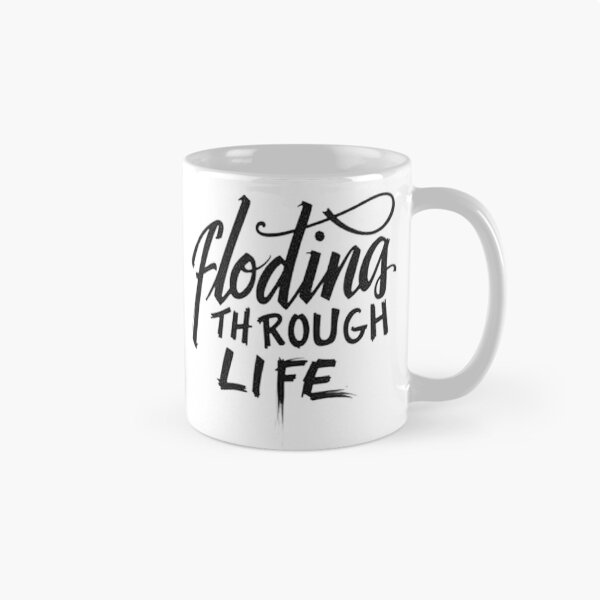 Item preview, Floating Through Life - Bold Black Ink Design designed and sold by Qubivibe.