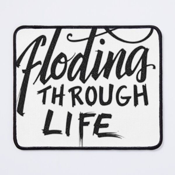 Item preview, Floating Through Life - Bold Black Ink Design designed and sold by Qubivibe.