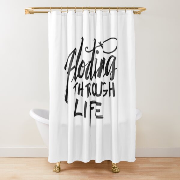 Item preview, Floating Through Life - Bold Black Ink Design designed and sold by Qubivibe.