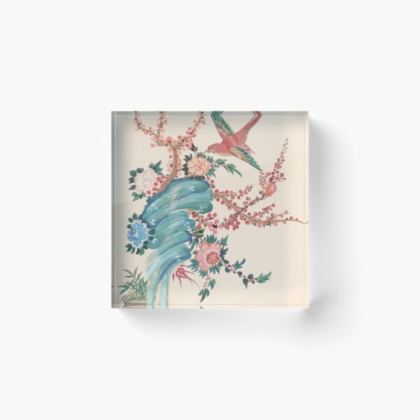 Item preview, Vintage Asian Bird and Floral Art designed and sold by Lilystore8888.