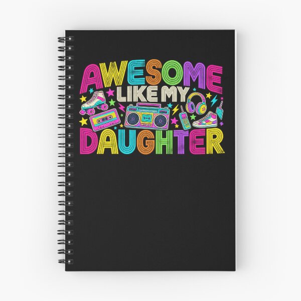 Item preview, Awesome Like My Daughter Mom Dad Retro 80s 90s designed and sold by drawwiika+44.