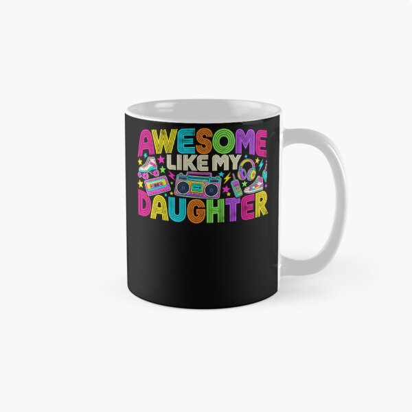Item preview, Awesome Like My Daughter Mom Dad Retro 80s 90s designed and sold by drawwiika+44.