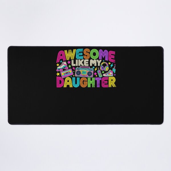 Item preview, Awesome Like My Daughter Mom Dad Retro 80s 90s designed and sold by drawwiika+44.