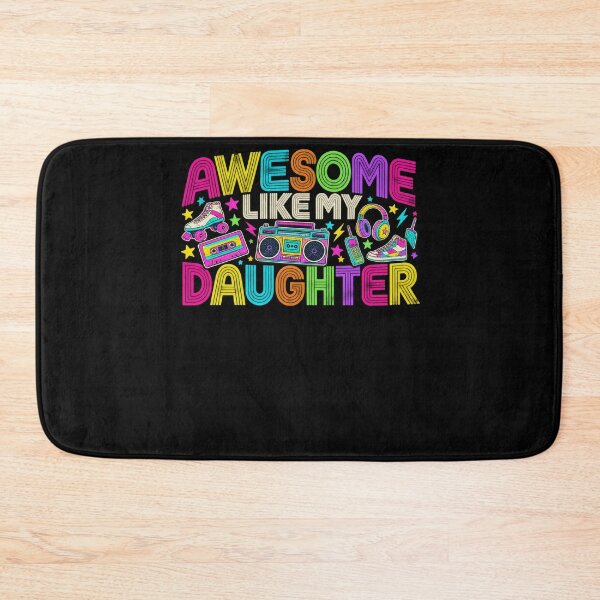 Item preview, Awesome Like My Daughter Mom Dad Retro 80s 90s designed and sold by drawwiika+44.