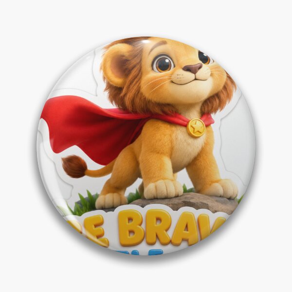 Item preview, Be Brave Little Lion Inspirational Sticker designed and sold by mihanaaa14.