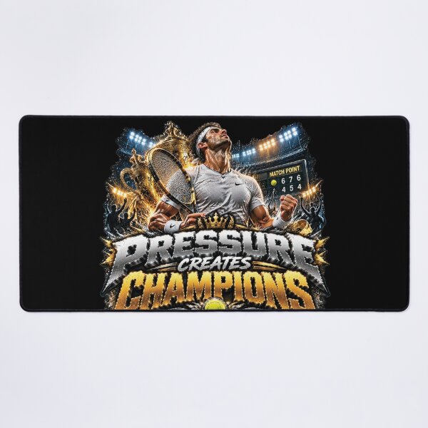 Item preview, Pressure Creates Champions | Tennis Grand Slam Championship Motivation Design designed and sold by M. Mamdouh Artworks.