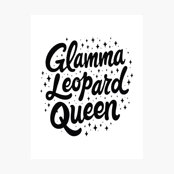 Item preview, Glamma Leopard Queen Tattoo Flash Art designed and sold by Qubivibe.