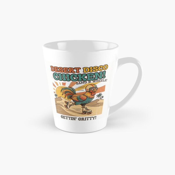 Item preview, Retro Vintage Desert Disco Chicken Roller Skating Funny Animal Art    designed and sold by lovepower.