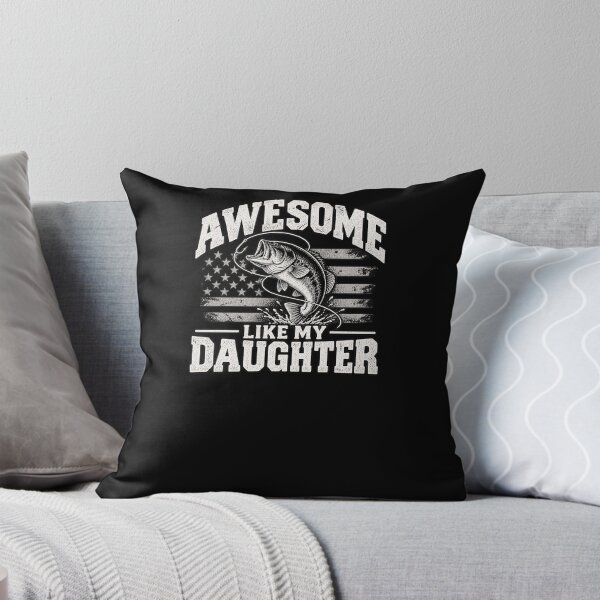 Item preview, Awesome Like My Daughter Fishing Dad Father Daughter Angler Gift designed and sold by drawwiika+44.