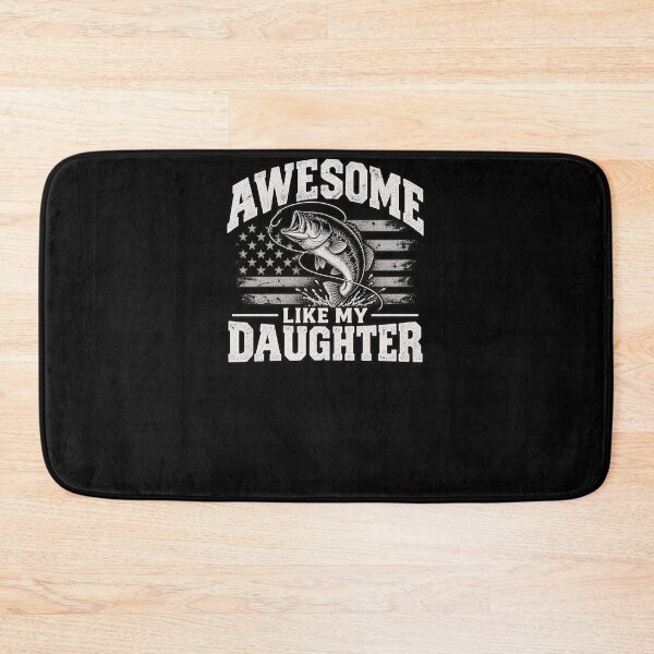 Item preview, Awesome Like My Daughter Fishing Dad Father Daughter Angler Gift designed and sold by drawwiika+44.