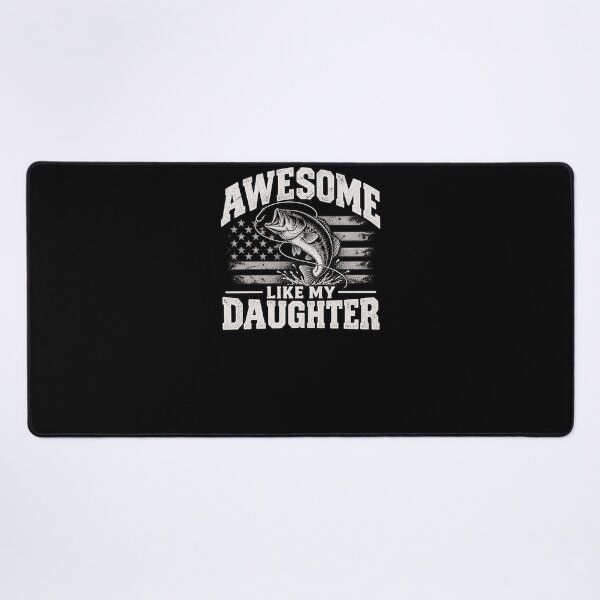 Item preview, Awesome Like My Daughter Fishing Dad Father Daughter Angler Gift designed and sold by drawwiika+44.