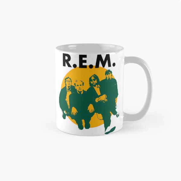 Item preview, R.E.M. Band Yellow Circle Silhouette Group Portrait designed and sold by AlenJaclenee.